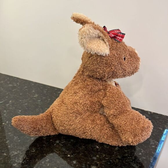 Mary Meyer Sweet Rascals 10”Kangaroo Baby Joey Pouch Plush Mom Stuffed Brown - Picture 6 of 9